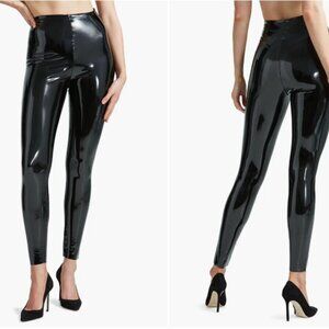 Control Top Commando Faux Patent Leather Leggings - Size L